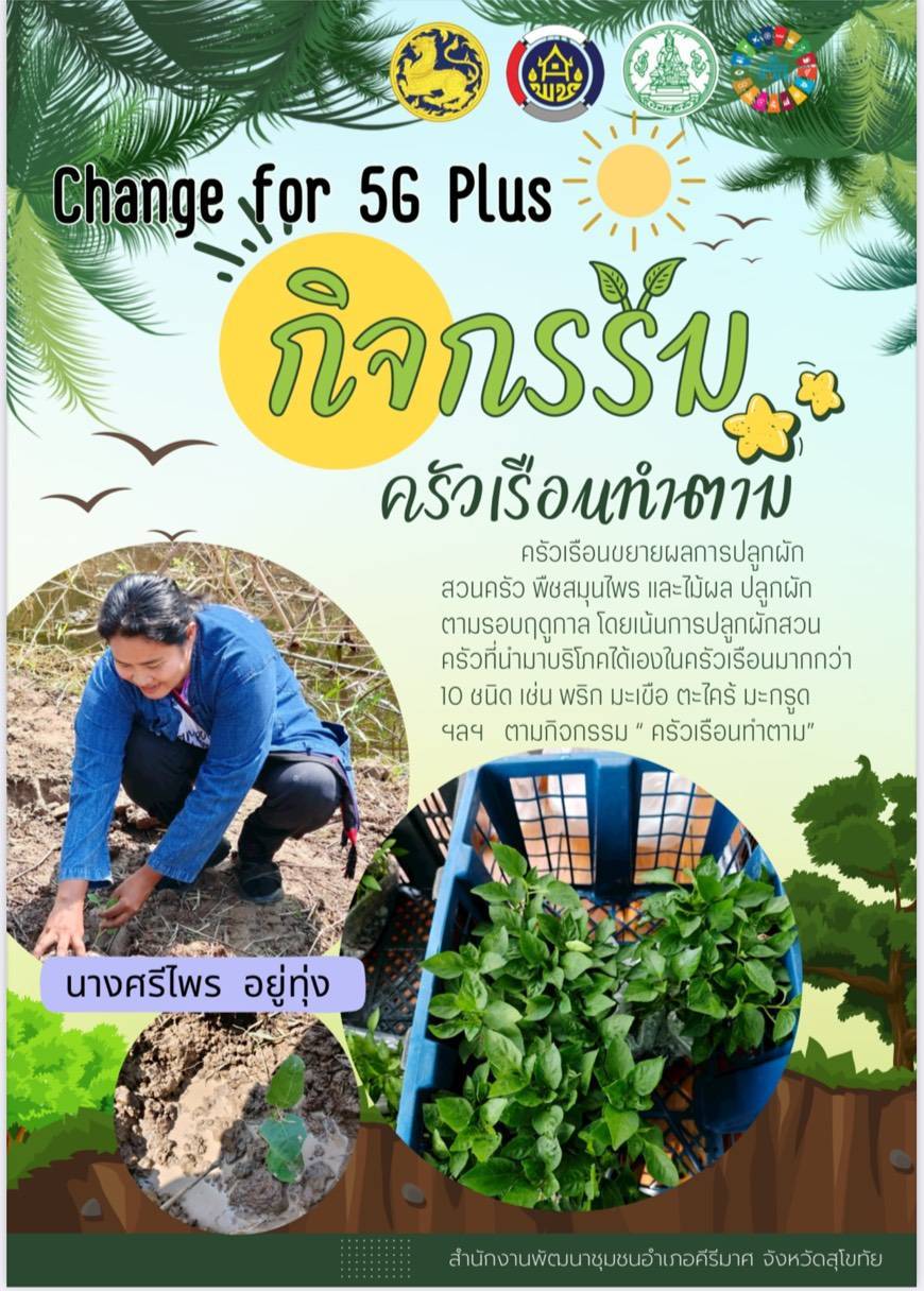 อำเภอคีรีมาศ ขยายผลการดำเนินงานน้อมนำแนวพระราชดำริฯ "ครัวเรือนทำตาม"