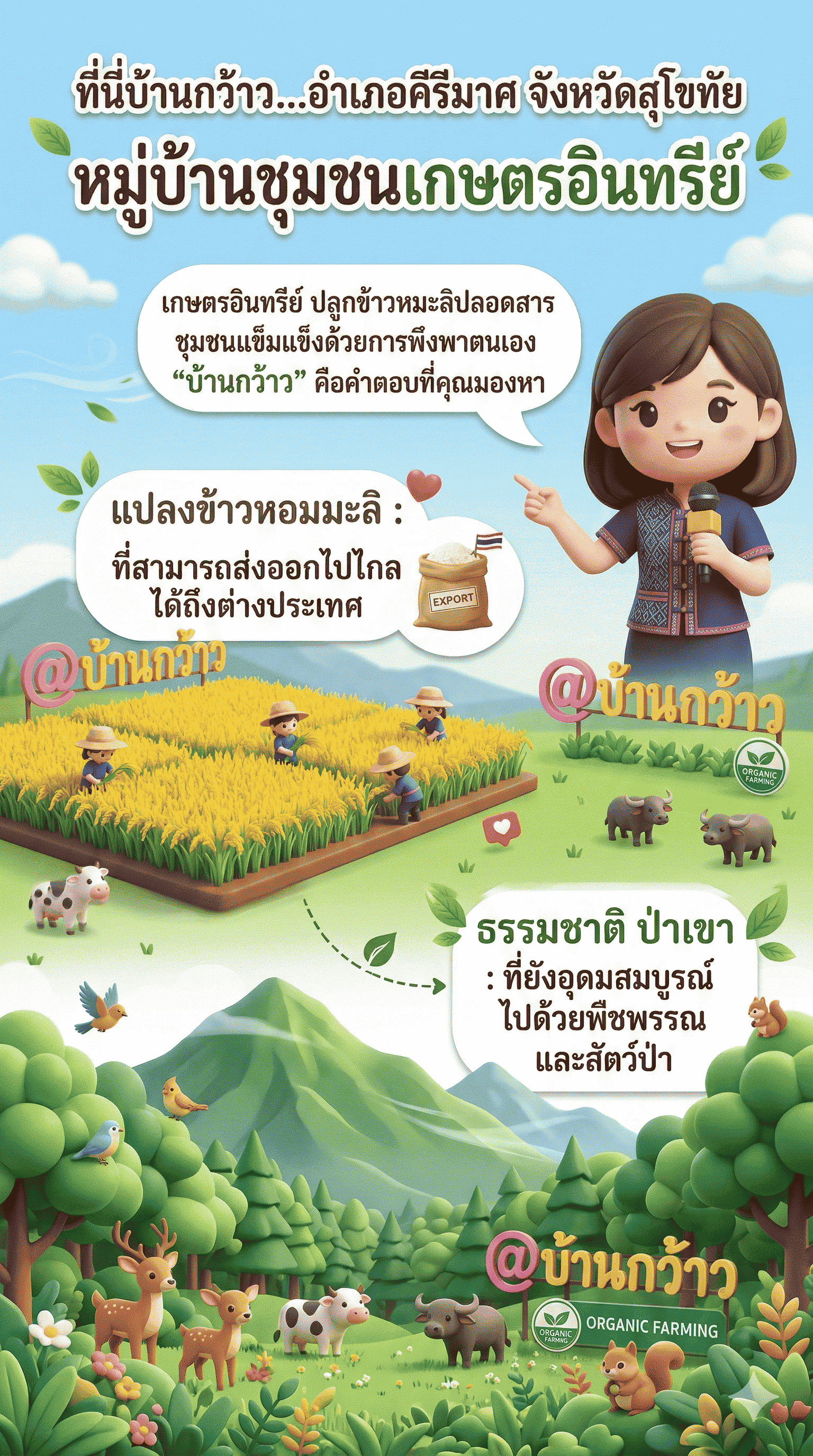 OTOP นวัตวิถี ”@ บ้านกว้าว ชุมชนเกษตรอินทรีย์”..✨